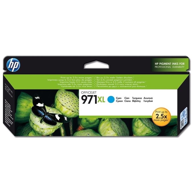 foto del prodotto hp ink cartridge no 971xl cyan