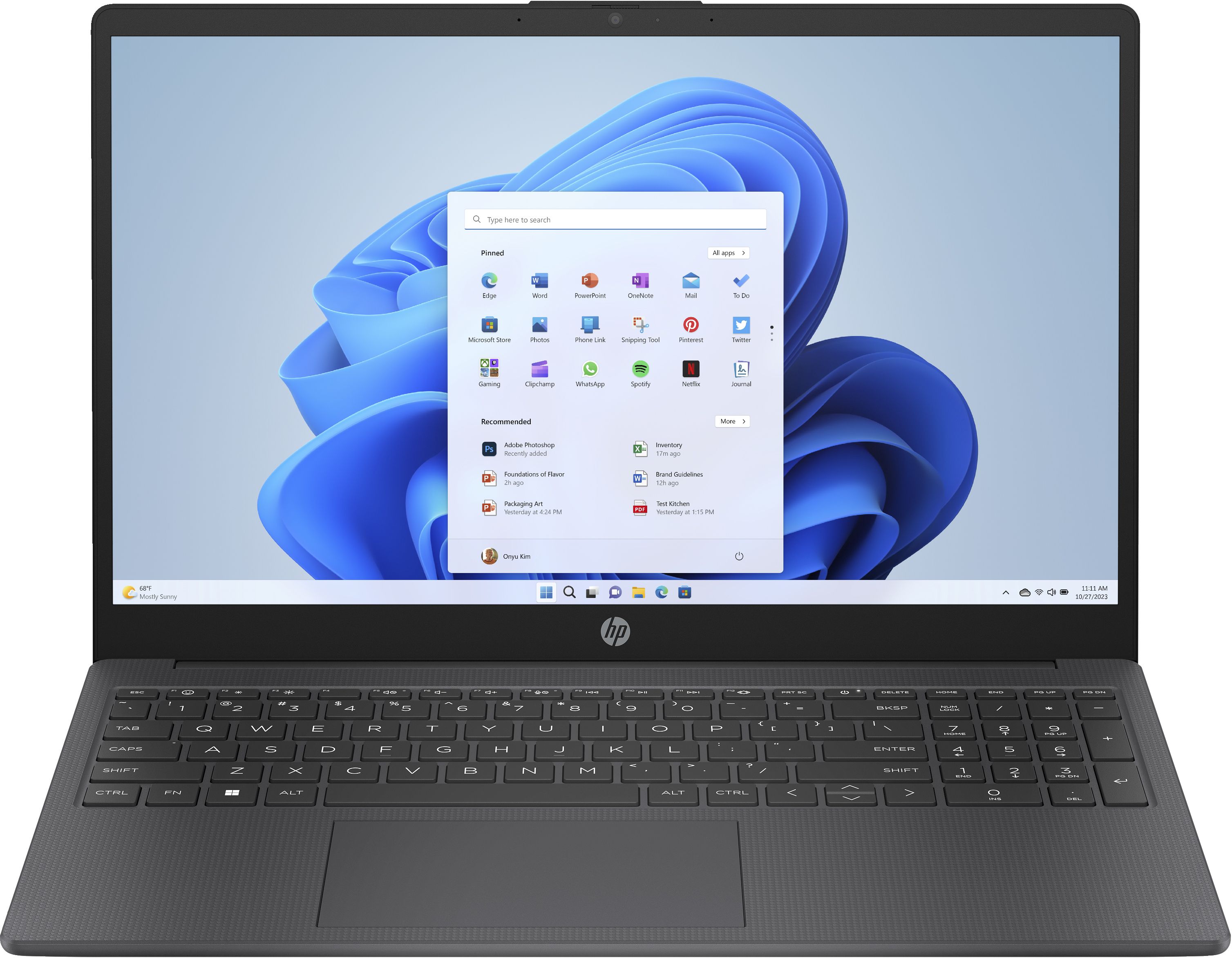 foto del prodotto hp laptop 15 fc0041nl amd ryzen 5 7520u computer portatile 39,6 cm 15.6 full hd 8 gb lpddr5 sdram 256 gb ssd wi fi 6 802.11ax windows 11 home grigio