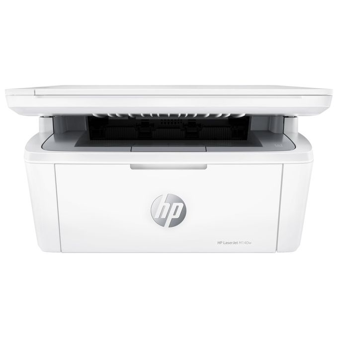 foto del prodotto hp laserjet m140w saserjet m140w 7md72f, stampante multifunzione laser a4, monocromatica, stampa fronte e retro manuale in b n, 20 ppm, wi fi, hp smart, 2 mesi di piano toner instant ink inclusi, bianca