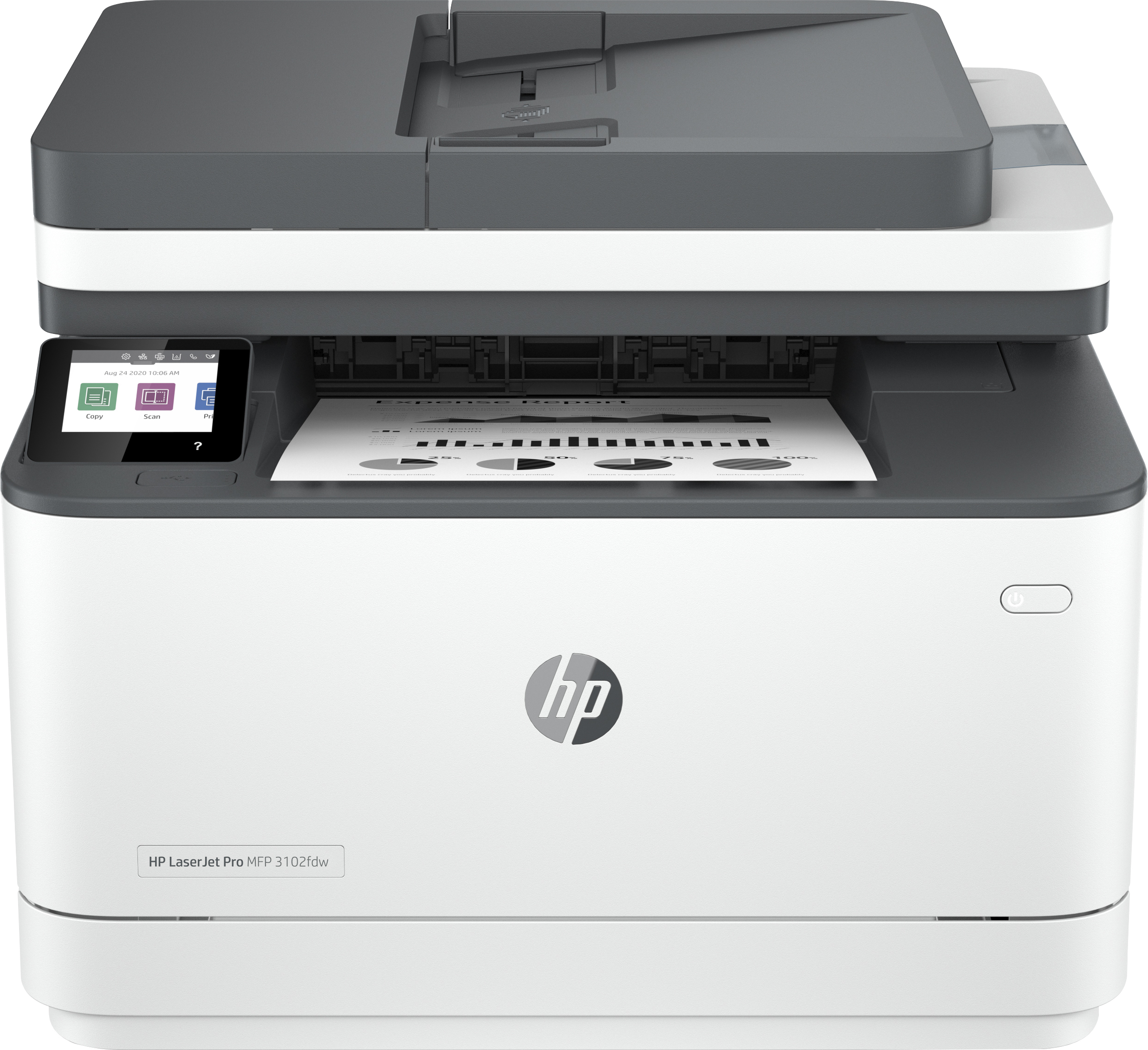 foto del prodotto hp laserjet pro 3102fdw wireless multifunction bianco e nero stampante, fotocopiatrice, scanner fronte retro