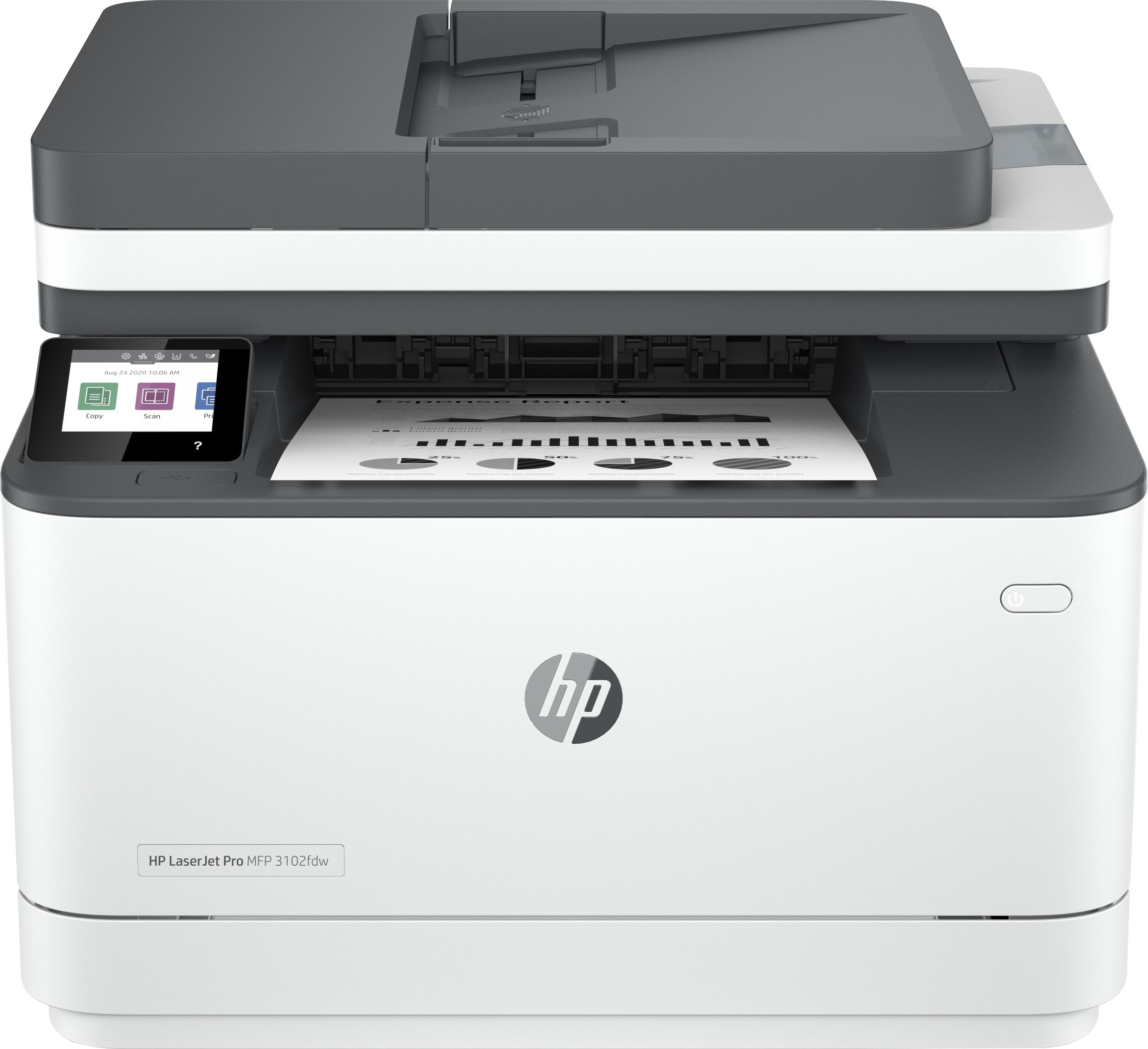 foto del prodotto hp laserjet pro 3102fdw wireless multifunction bianco e nero stampante, fotocopiatrice, scanner fronte retro - 3g630f b19