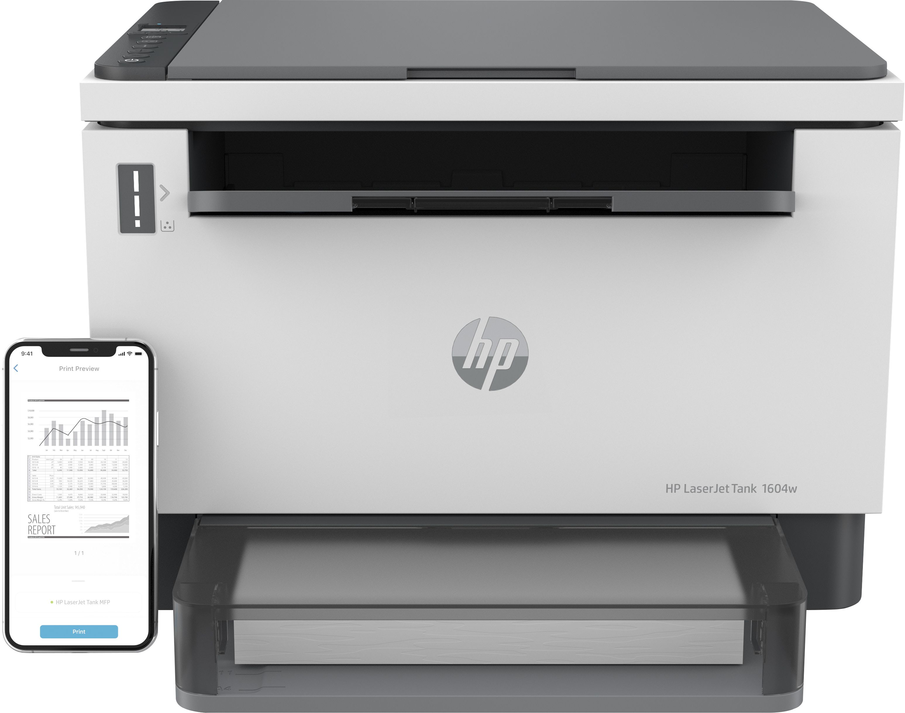 foto del prodotto hp laserjet stampante multifunzione tank 1604w