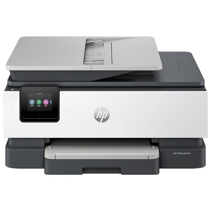 foto del prodotto hp officejet pro 8135e 40q47b, stampante multifunzione a getto d inchiostro a4 a colori, fronte e retro automatico, 20 ppm, wi fi, hp smart, 3 mesi di inchiostro instant ink inclusi con hp , grigia