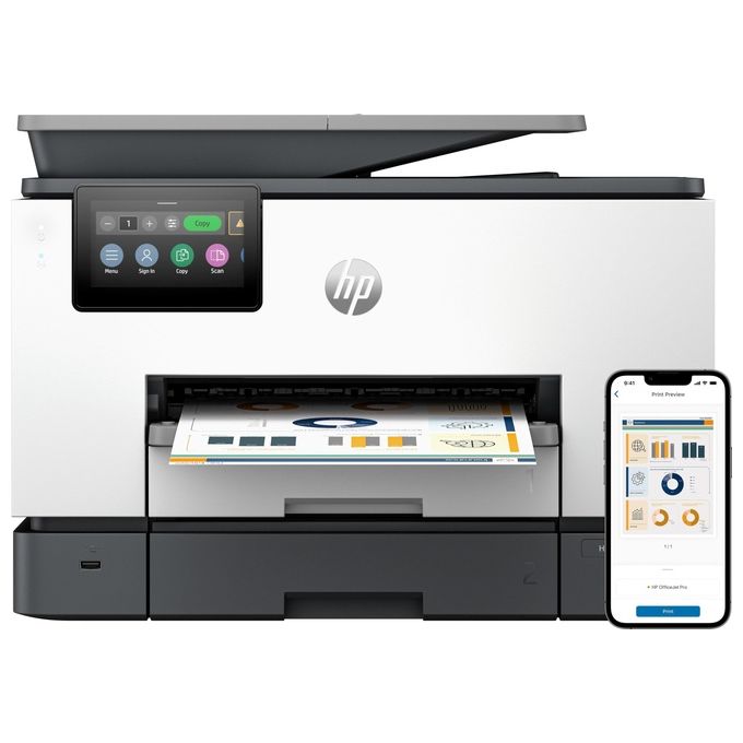 foto del prodotto hp officejet pro stampante multifunzione 9130b colore copia scansione fax wireless