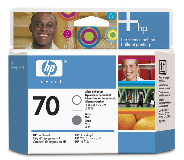 foto del prodotto hp ottimizzatore di lucentezza e testina di stampa grigio designjet 70
