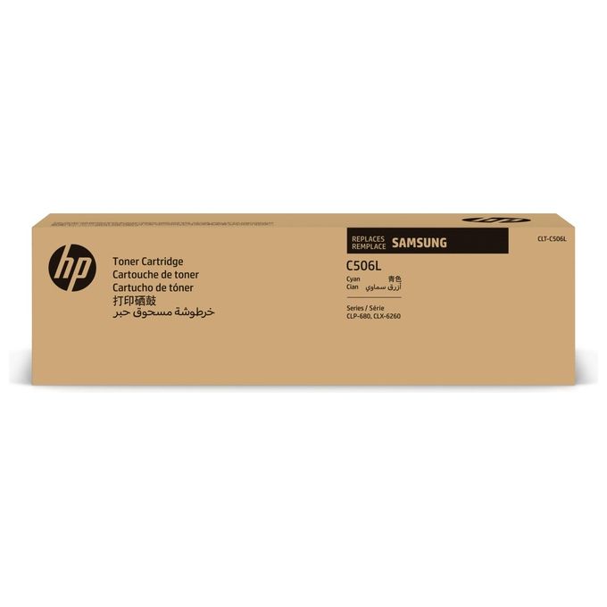 foto del prodotto hp samsung clt-c506l alta resa cyan originale cartuccia toner su038a