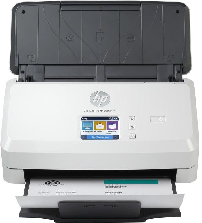 foto del prodotto hp scanjet pro n4000 snw1 sheet feed scanner scanner a foglio 600 x 600 dpi a4 nero, bianco