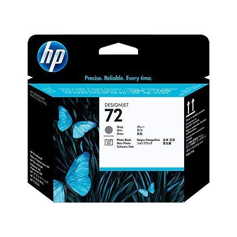 foto del prodotto hp testina di stampa grigio e nero fotografico 72