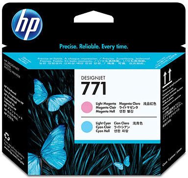 foto del prodotto hp testina di stampa magenta chiaro ciano chiaro designjet 771