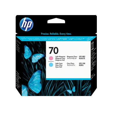 foto del prodotto hp testina di stampa magenta chiaro e ciano chiaro designjet 70