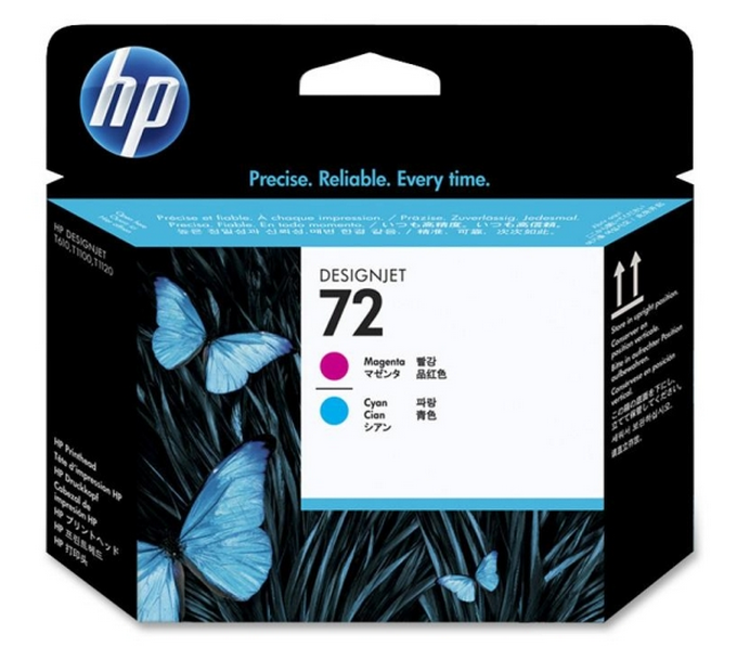 foto del prodotto hp testina di stampa magenta e ciano 72