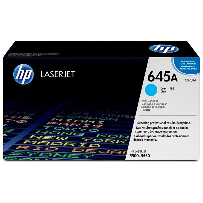foto del prodotto hp toner ciano laserjet 5500 series 12000 pagine