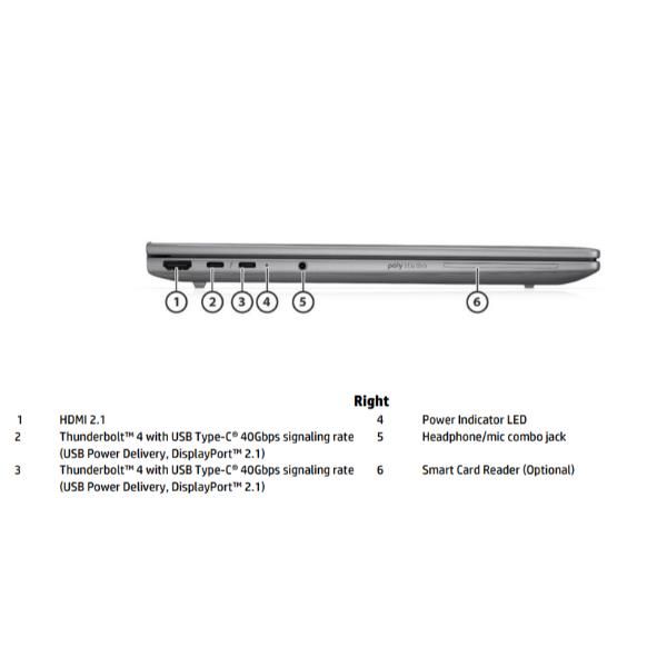foto del prodotto hp zb8g1i14 u7 255h 14 32gb 1tb