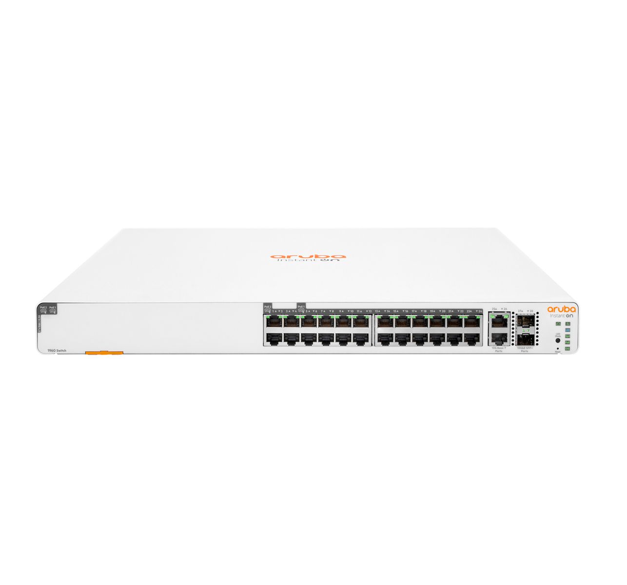 foto del prodotto hpe nw instant on switch 1960 24p gb poe 370w 2p