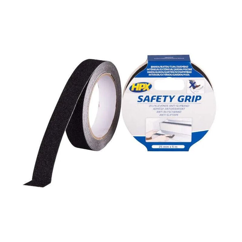 foto del prodotto hpx nastro antiscivolo nero, 25mm x 5m
