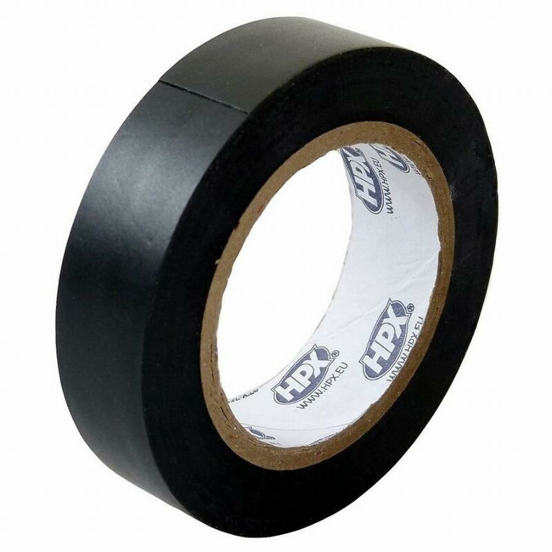 foto del prodotto hpx nastro elettrico in pvc nero 19 mm x 20 m ib1920