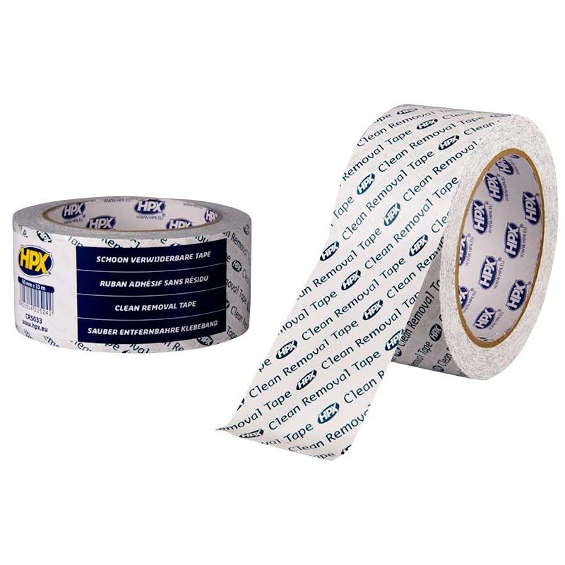 foto del prodotto hpx nastro protettivo rimovibile blu e bianco 50 mm x 33 m cr5033