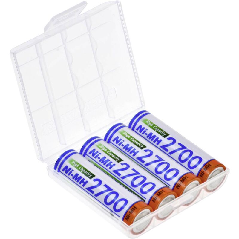 immagine 0 del prodotto hr 3u box batteria ricaricabile stilo aa nimh 2700 mah 1.2 v 4 pz. panasonic