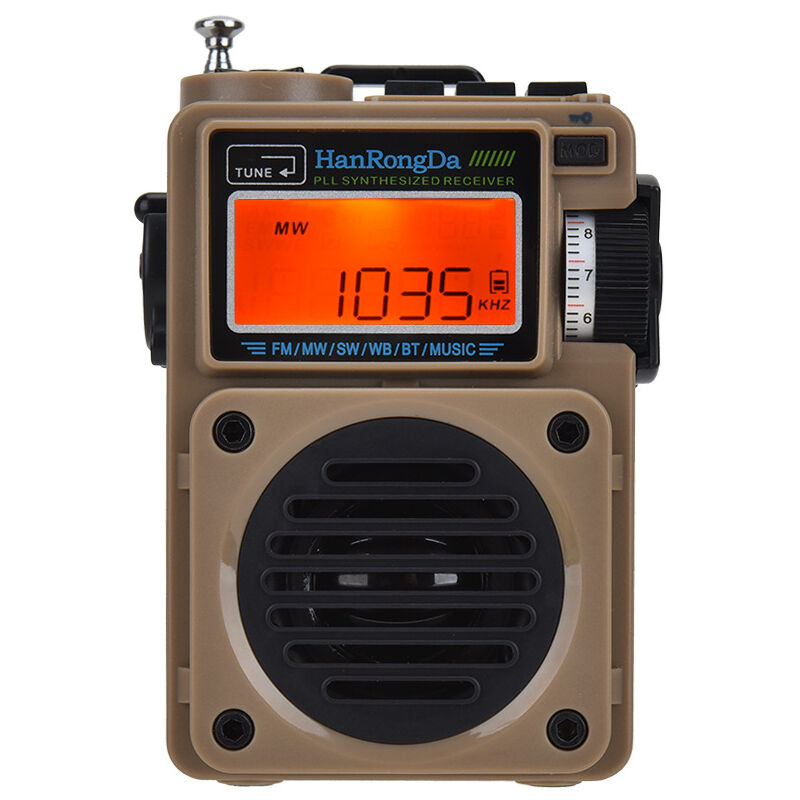 foto del prodotto hrd 701 sw radio altoparlante bluetooth portatile, lettore musicale ricaricabile, radio fm a banda intera e sw wb, supporto bluetooth, riproduzione