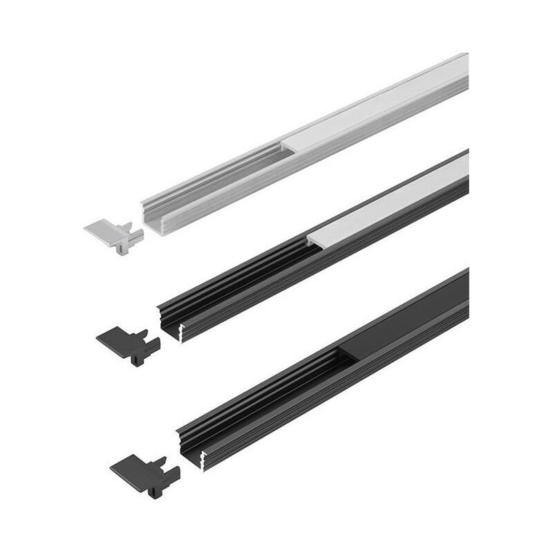 foto del prodotto hs rowe profile channelline i2 black opall2m alu cover profilo