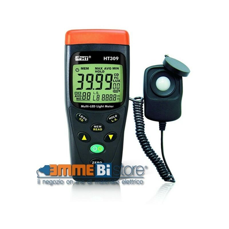 foto del prodotto ht instruments 1009470 ht309 luxmetro led 40 400000 lx