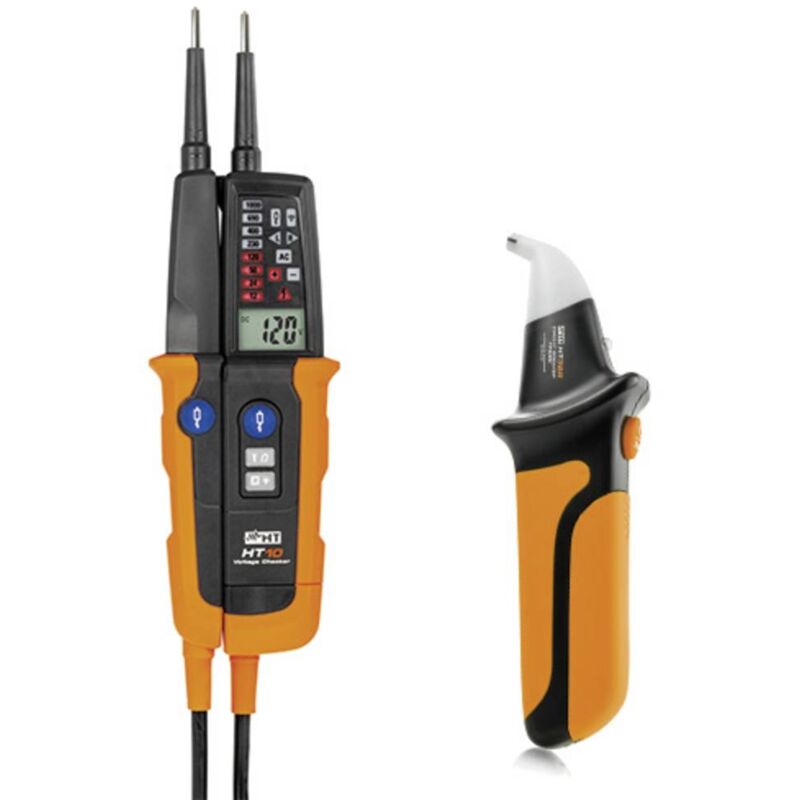foto del prodotto ht instruments ht10 kit tester di tensione a due poli cat iii 1000 v, cat iv 600 v grafico a barre, led, ottico, acusti