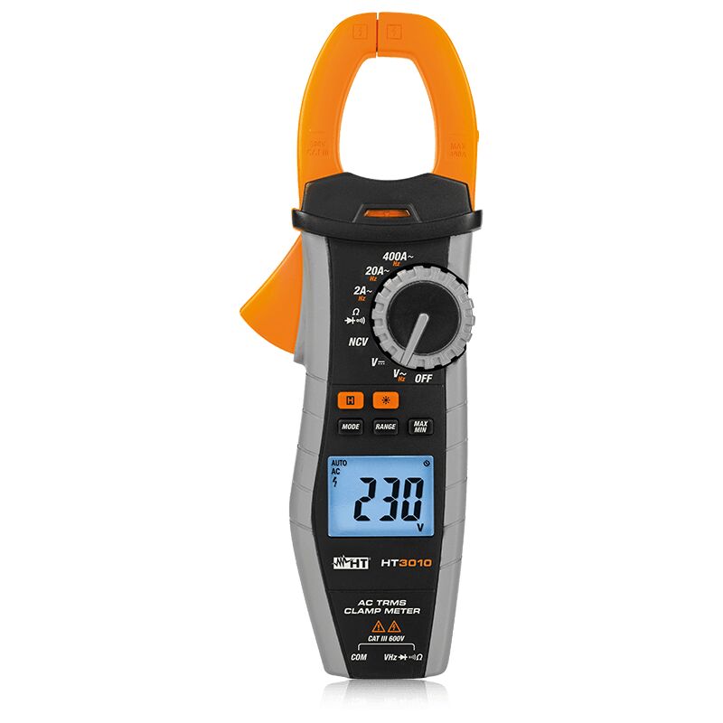 foto del prodotto ht italia pinza amperometrica trms corrente ac 400a con certificato calibrazione ht3010 ht hp03010c