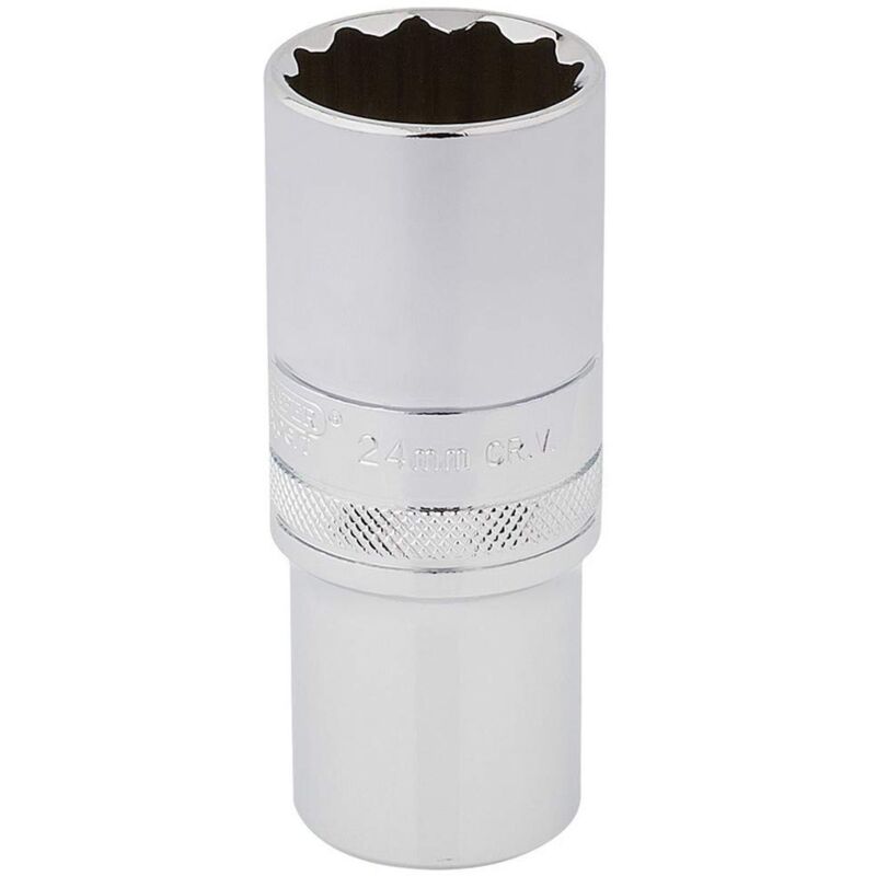 foto del prodotto ht mm b hi torq 12 bussole, blu, 1 5,1 cm, attacco quadro, 24 mm draper