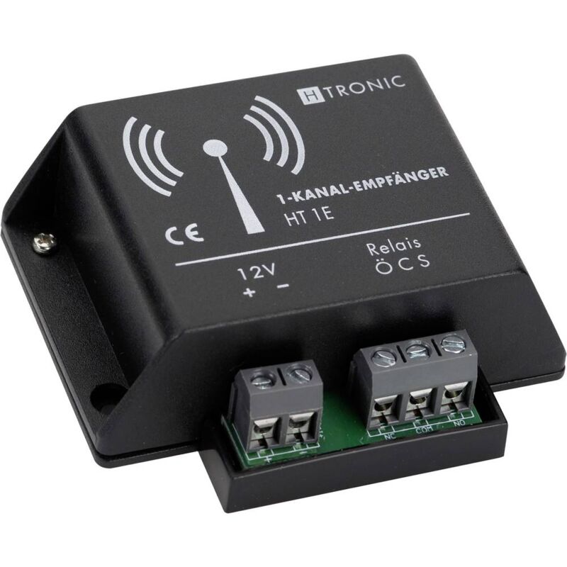 foto del prodotto ht1e ricevitore senza fili 1 canale frequenza 868.35 mhz 12 v dc h tronic