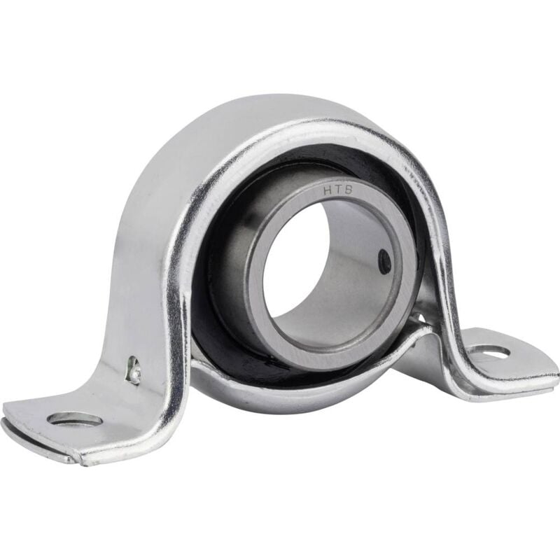 foto del prodotto htb sbpp 204 cuscinetto con supporto ritto lamiera d acciaio foro 20 mm distanza tra i fori 76 mm
