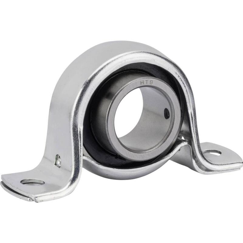foto del prodotto htb sbpp 206 cuscinetto con supporto ritto lamiera d acciaio foro 30 mm distanza tra i fori 95 mm