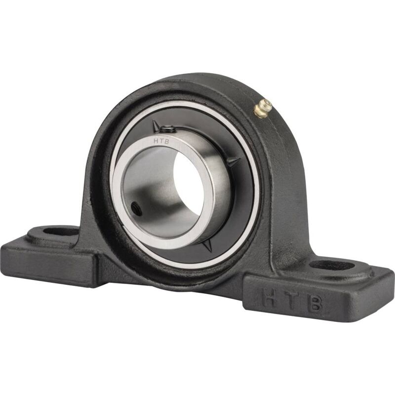 foto del prodotto htb ucp 204 cuscinetto con supporto ritto ghisa foro 20 mm distanza tra i fori 96 mm
