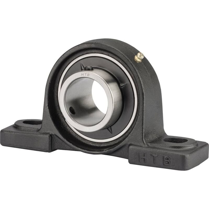 foto del prodotto htb ucp 208 cuscinetto con supporto ritto ghisa foro 40 mm distanza tra i fori 136 mm