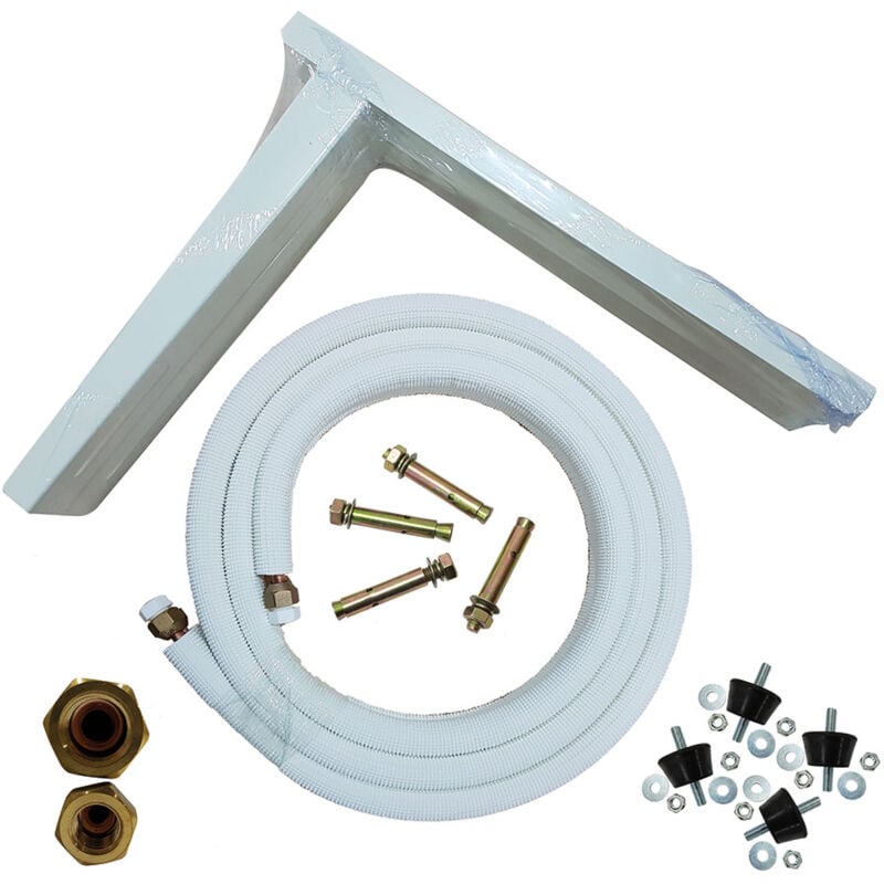 foto del prodotto htw kit montaggio a parete aa, tubo staffe silentblock viti sk3m1438 est2