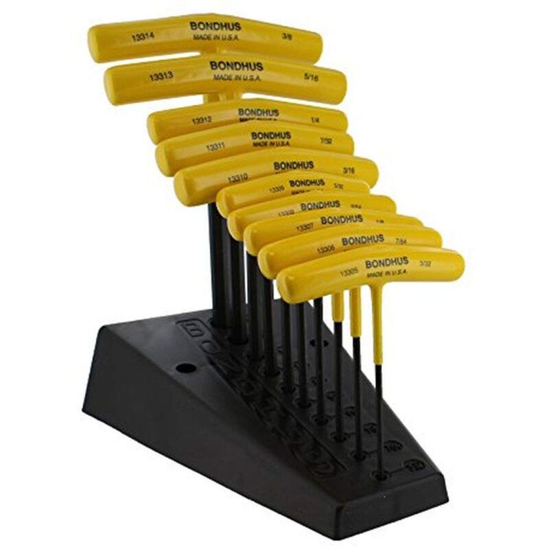 foto del prodotto htx10fs 10pc 3 32 3 8 set esagonale con impugnatura a t, 13390 bondhus