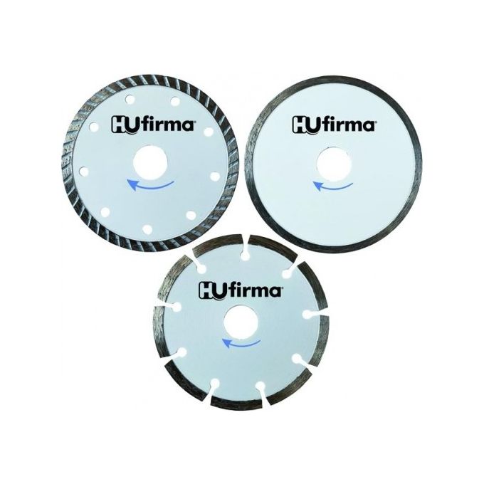 foto del prodotto hu firma dischi diamantati set 3 pezzi hobby white diametro 11mm