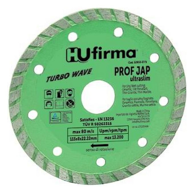foto del prodotto hu firma dischi diamantati turbo verde diametro mm.115