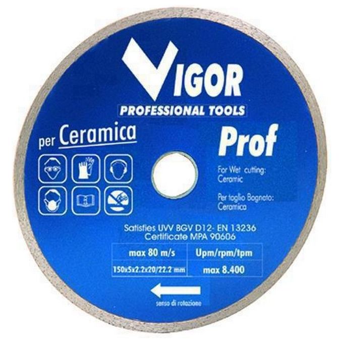 foto del prodotto hu firma disco diamantati con continua vigor ceramic blu dia.mm.150