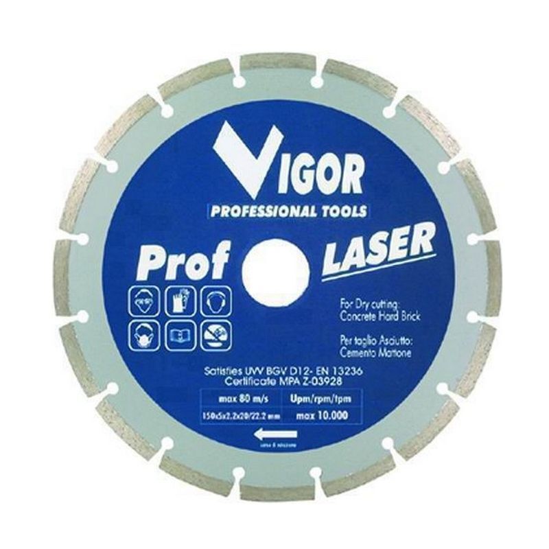 foto del prodotto hu firma vigor dischi diamantati a settore diametro mm.150