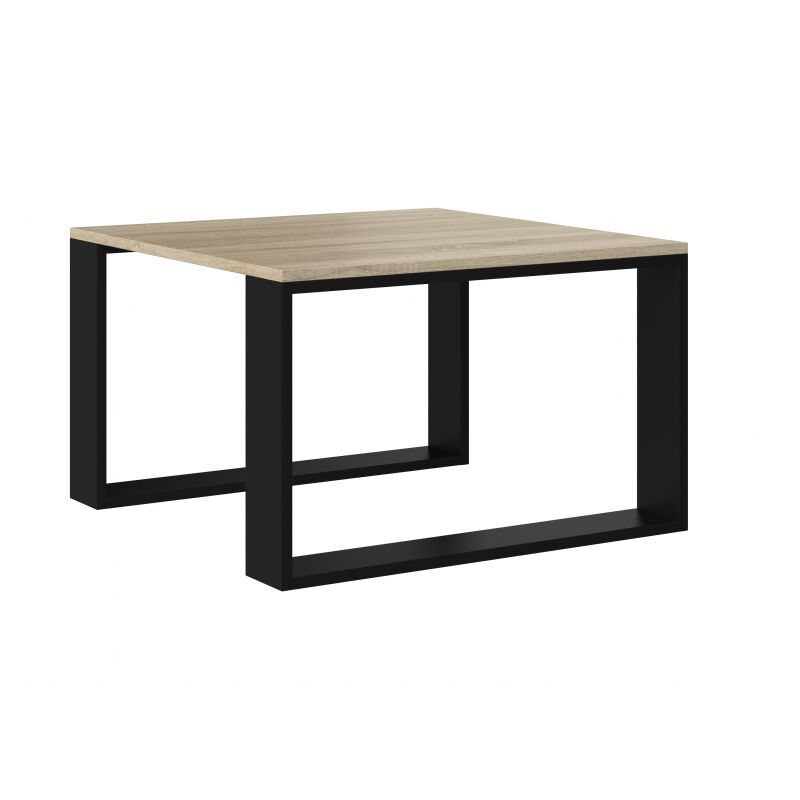 foto del prodotto hucoco alada tavolino quadrato in stile industrial 67x67x40 cm tavolino decorativo in legno
