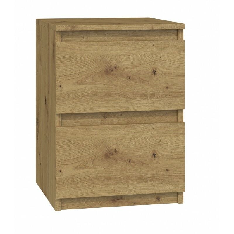 immagine 0 del prodotto hucoco aster comodino in stile scandinavo 30x30x40 cm comodino con 2 cassetti mobili camera da letto