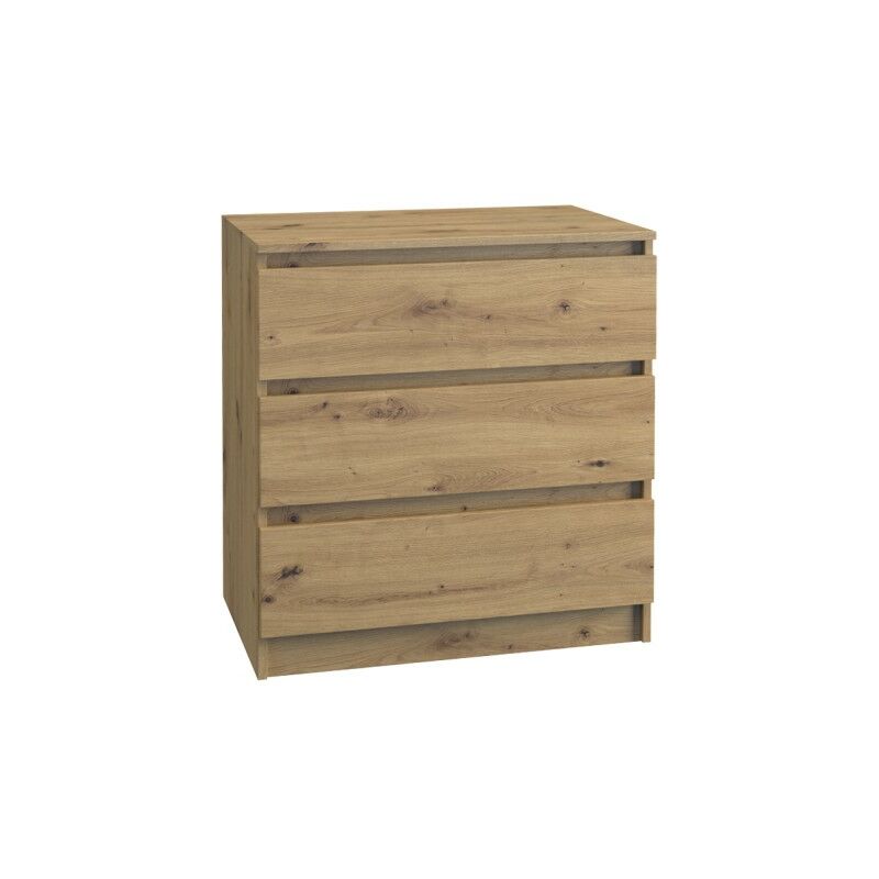 foto del prodotto hucoco aster t3 cassettiera per camera ufficio soggiorno 70x40x77 3 cassetti mobile contenitore moderno cassettiera stile scandinavo