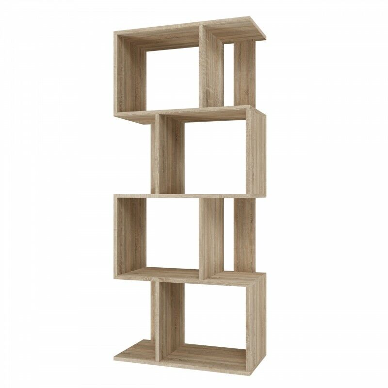 foto del prodotto hucoco gilda libreria componibile in stile moderno dimensioni 59,5x30x140 cm mobile divisorio