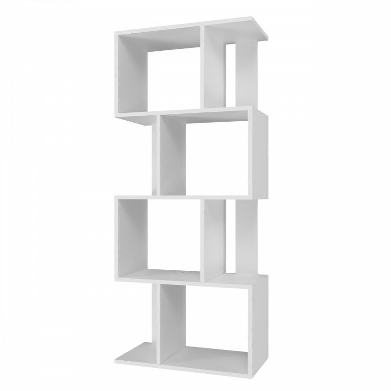 foto del prodotto hucoco gilda libreria componibile in stile moderno dimensioni 59,5x30x140 cm mobile divisorio