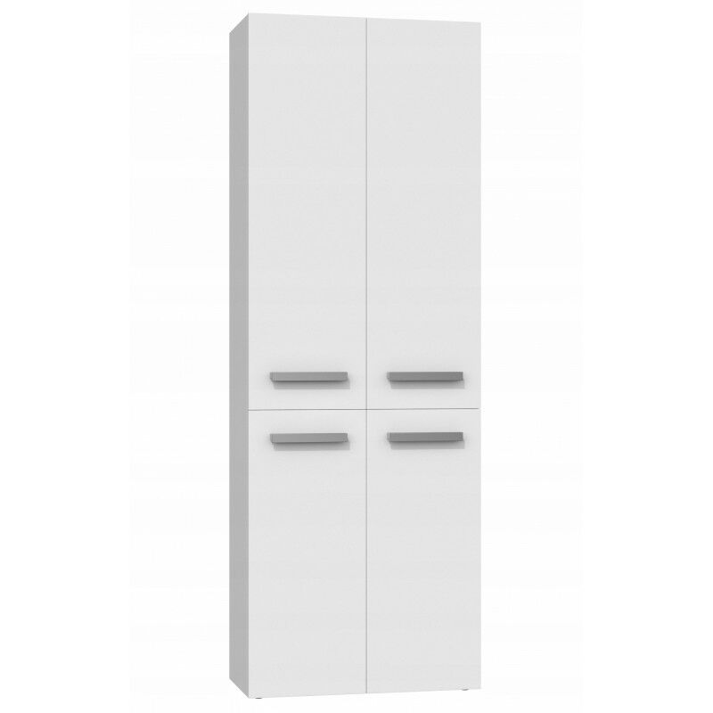 foto del prodotto hucoco loro mobile da bagno con due cesti maniglie minimaliste dimensioni 174x60x30 colonna di archiviazione