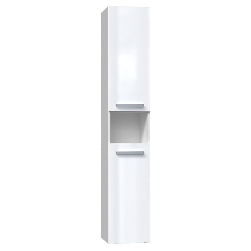 foto del prodotto hucoco luana mobile bagno a 2 ante 31x30x174cm colonna portaoggetti bagno