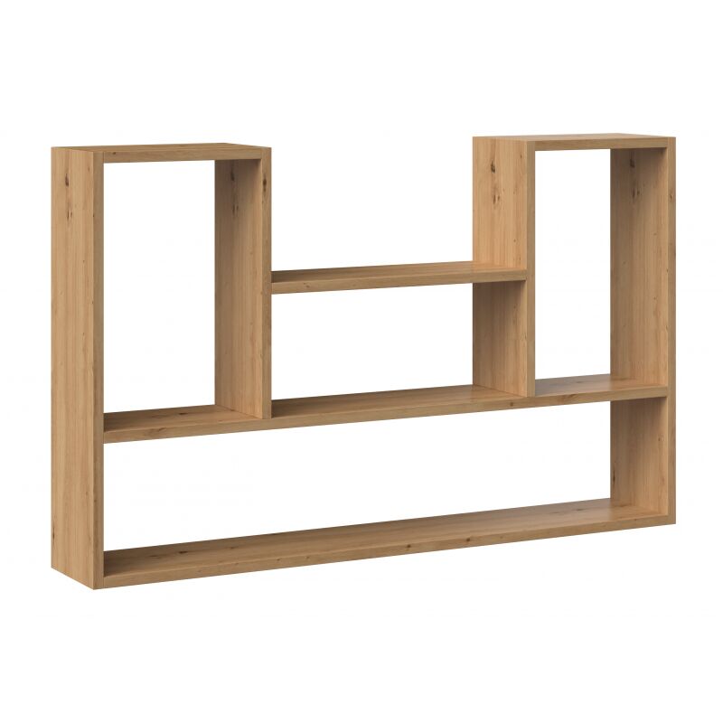 foto del prodotto hucoco lulu libreria pensile mensola a parete 100x60x16 cm parete attrezzata per soggiorno