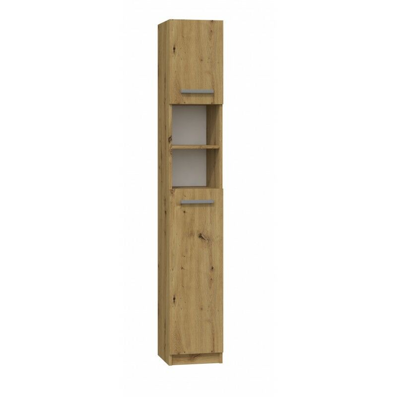 foto del prodotto hucoco marello colonna bagno in stile moderno 183x32x30 2 ante ripiani