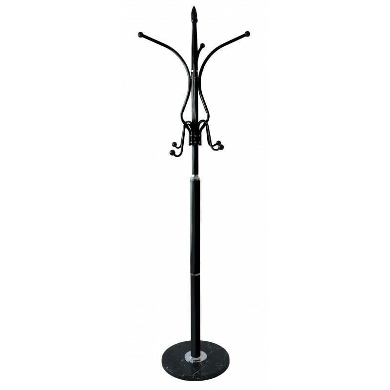 foto del prodotto hucoco marlie appendiabiti da terra in stile glamour 53x53x180 2 livelli