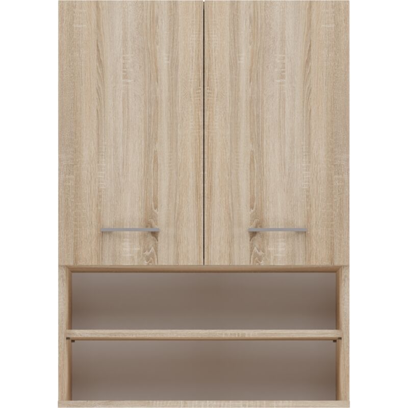 foto del prodotto hucoco nellio armadio a specchio a parete armadio a muro per il bagno 64x30x90 cm contenitore per il bagno